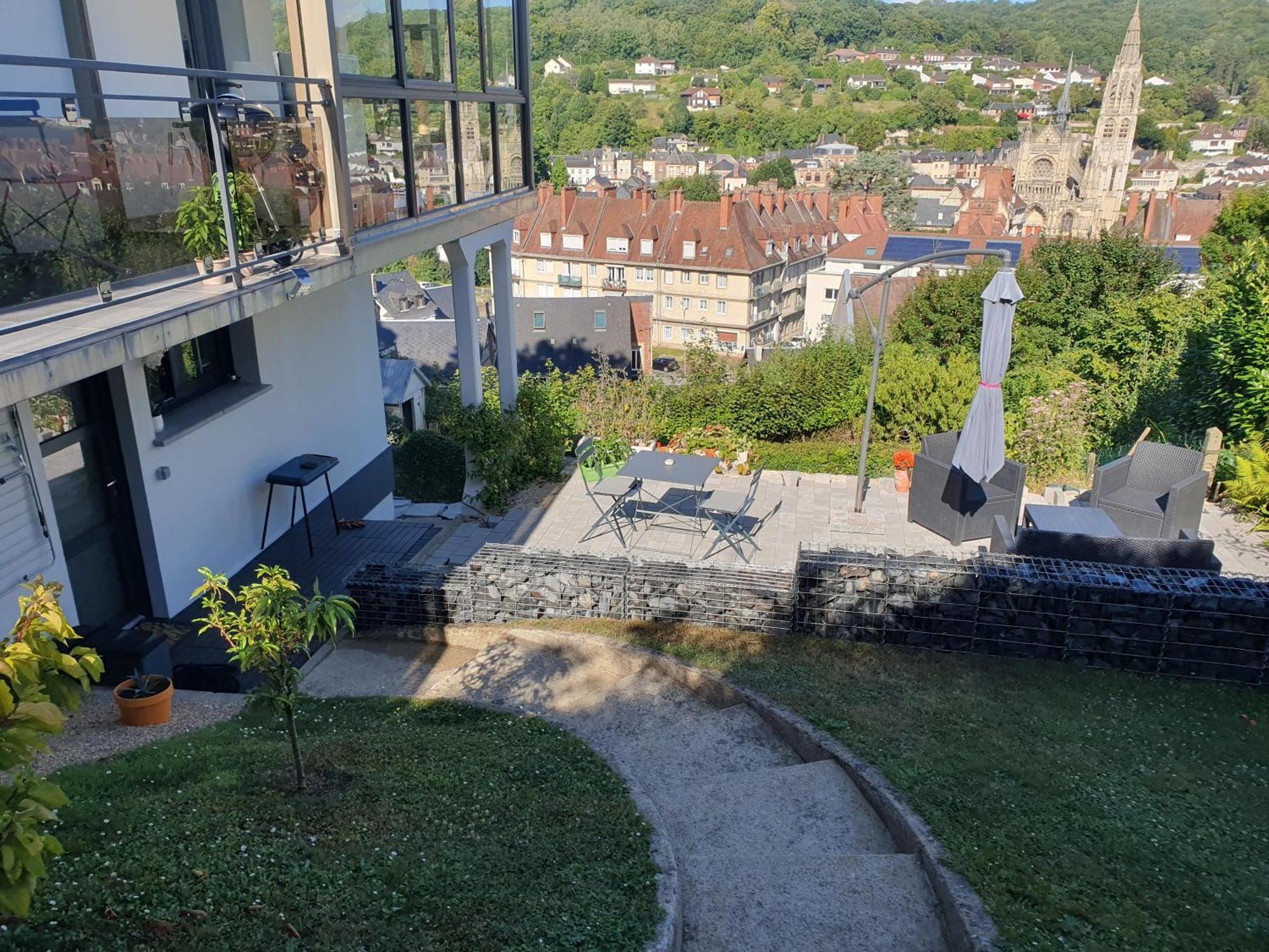Du Haut Des Rives - Bel Appt Pour 4 Caudebec-en-Caux Ngoại thất bức ảnh